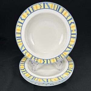 Priced to clear set of 4 soup bowls. Villeroy & Boch Luxembourg BALI LOOK